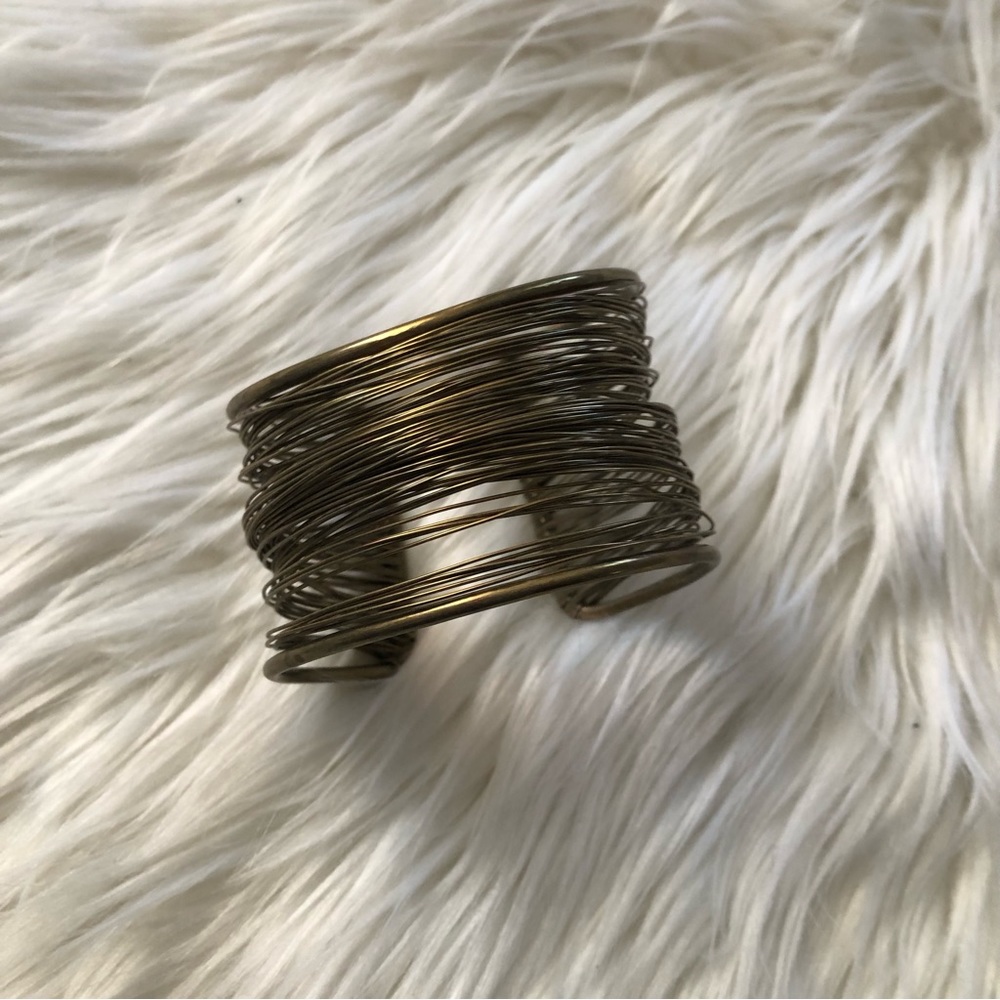 Gold WireCuff Bracelet